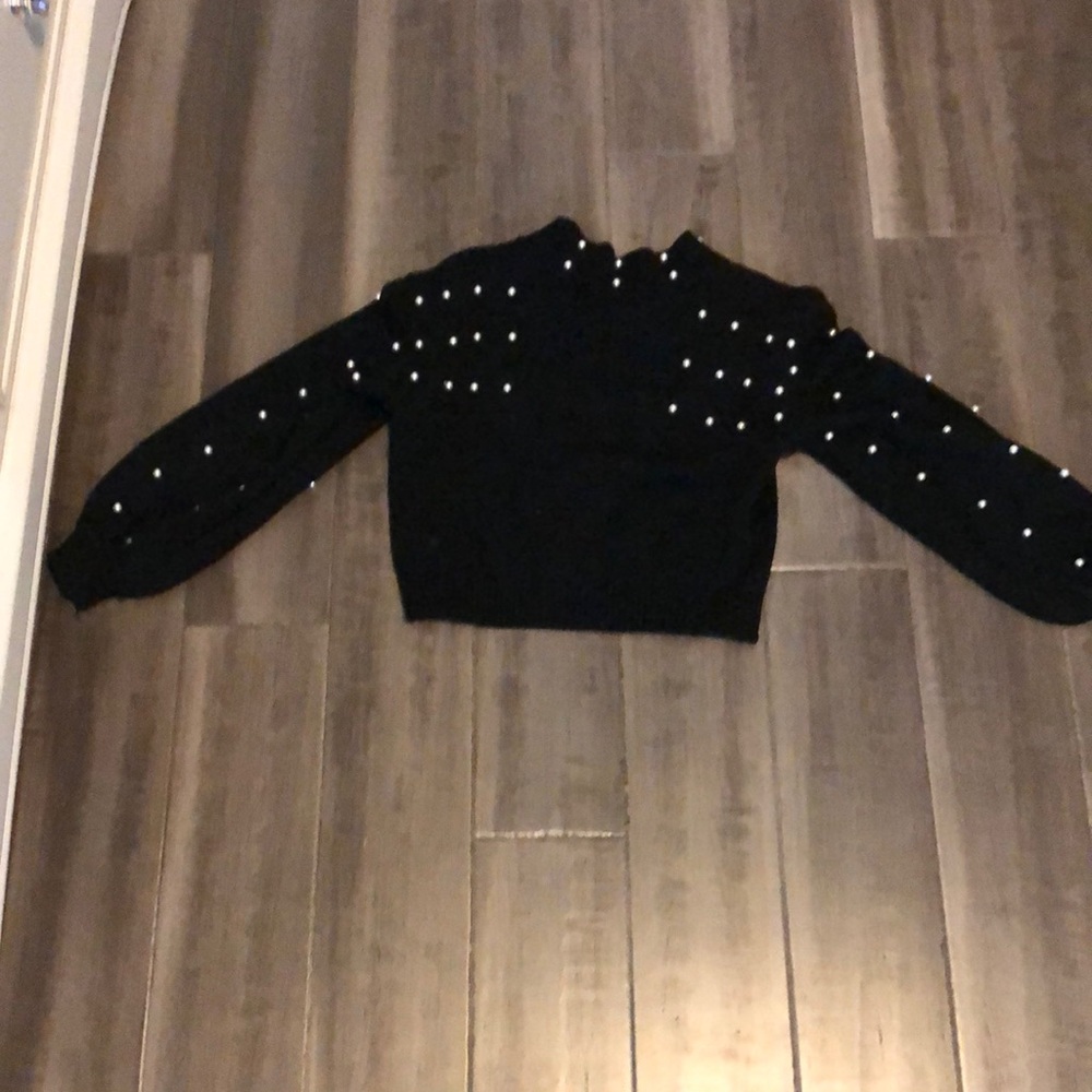 Black pearly sweater very cute and chic